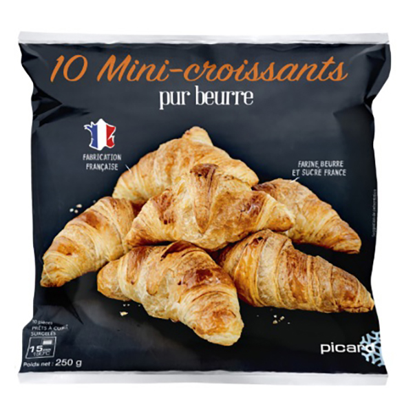 National Den En ピカール 冷凍ミニクロワッサン10個入 Picard 10 Mini Croissants With Pure Butter